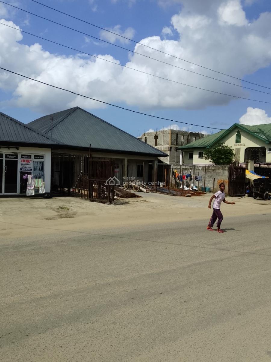 One & Half Plot of Land Directly on The Road, Shell Cooperative, Eliozu, Port Harcourt, Rivers, Commercial Land for Sale