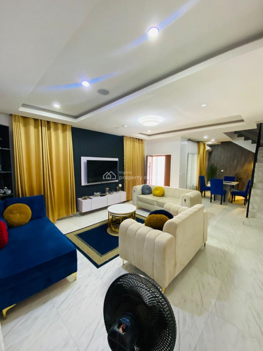 Furnished Spacious 4 Bedroom Semi Detached Duplex, Urban Prime, Abraham Adesanya, Ajah, Lagos, Semi-detached Duplex for Rent