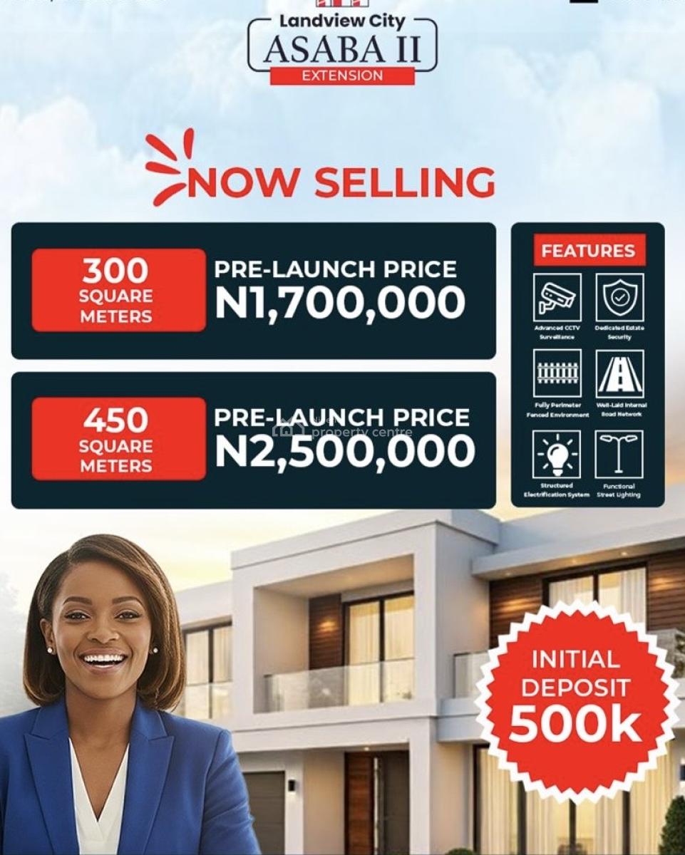 100% Dry Land with Instant Allocation, Landview 2 Located 10mins Drive to Wintech Roofing Industries, Asaba, Delta, Mixed-use Land for Sale