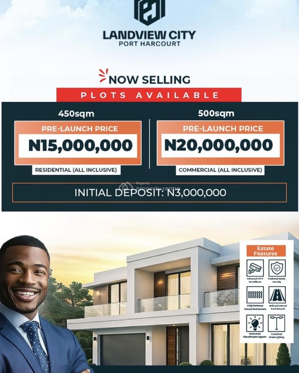 Developed Dry Land for Buy and Build, Landview City Located Near Port Harcourt International Airport, Rukpokwu, Port Harcourt, Rivers, Mixed-use Land for Sale