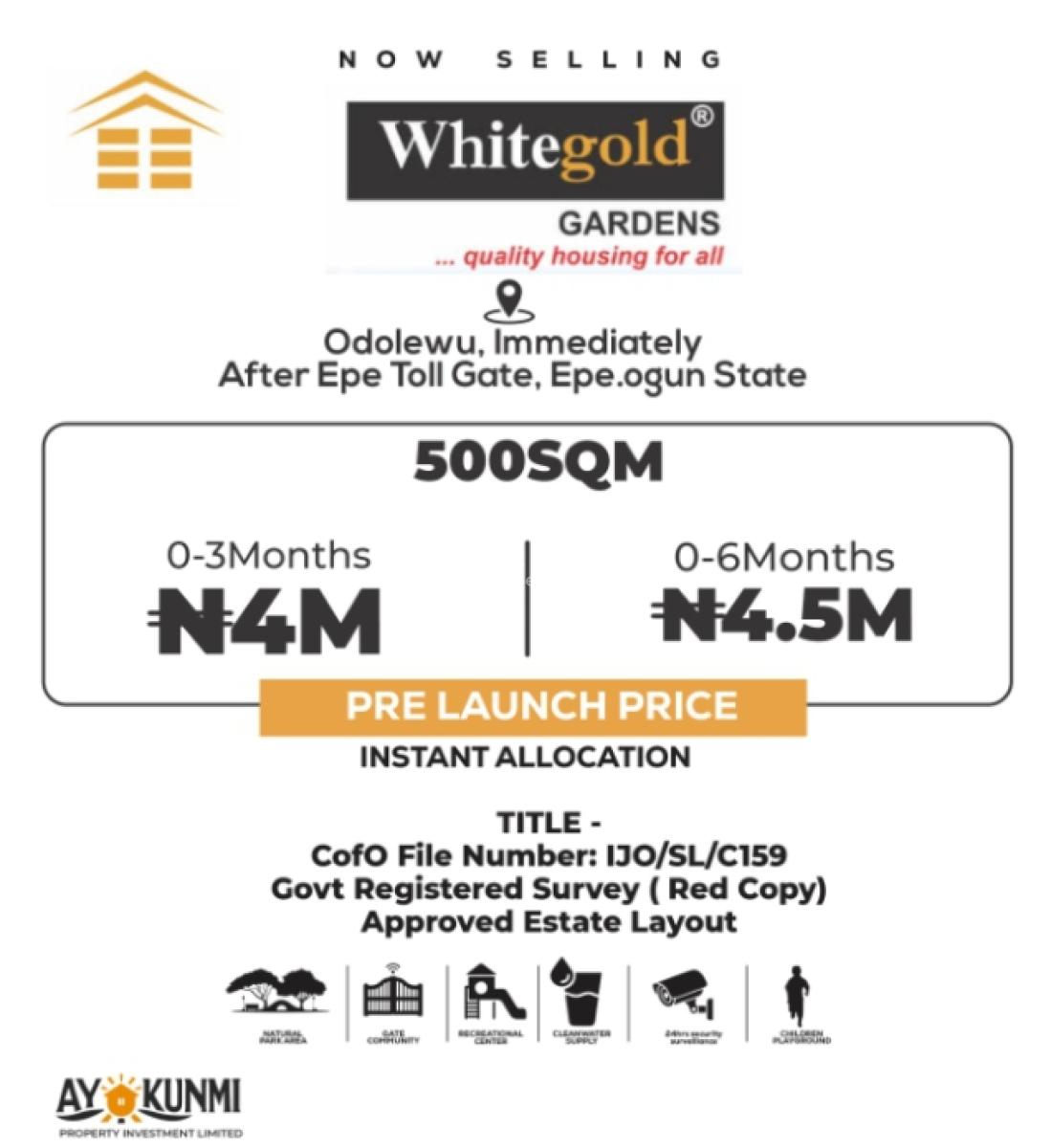 Premium Estate on The Express. Buy and Build Location, Odolewu, Epe, Lagos, Mixed-use Land for Sale