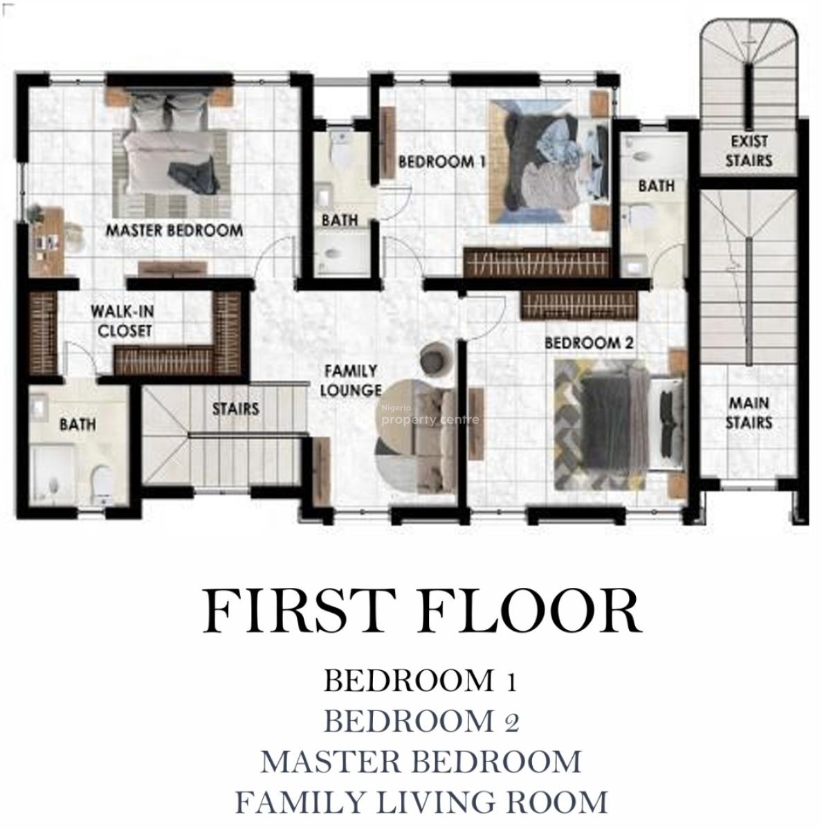 Luxury 4 Bedrooms Maisonette with Exquisite Features Off Plan, Adeniyi Jones, Ikeja, Lagos, House for Sale