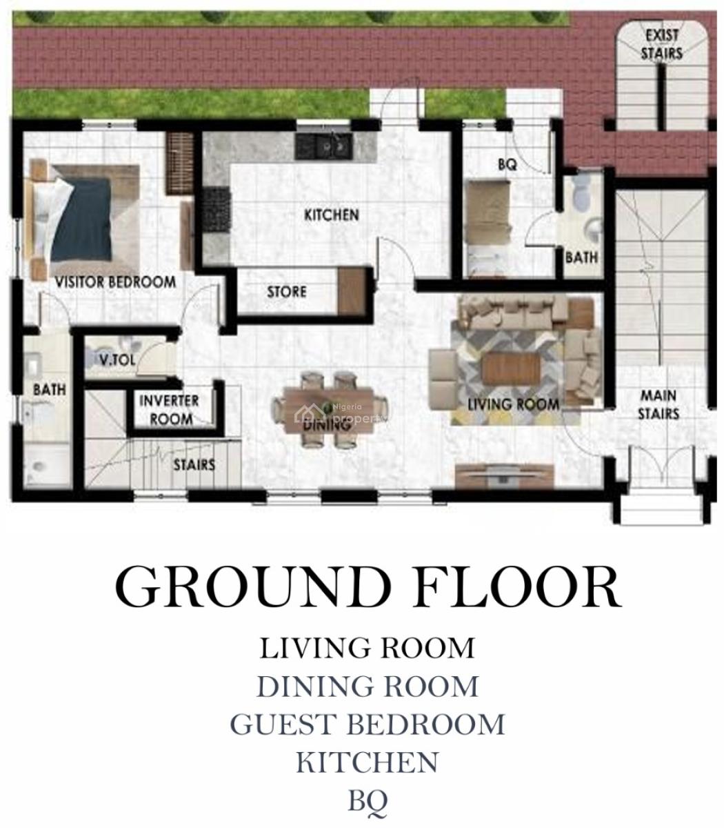 Luxury 4 Bedrooms Maisonette with Exquisite Features Off Plan, Adeniyi Jones, Ikeja, Lagos, House for Sale