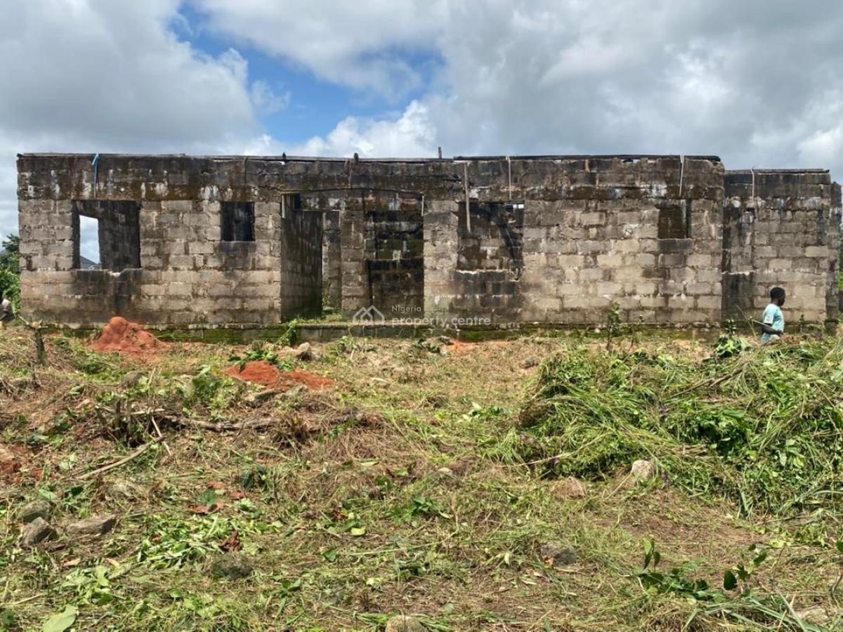 a Plot of Land with an Incomplete Three Bedroom Building, Uhie Community Benin/sapele Road, Ikpoba Okha, Edo, Detached Bungalow for Sale