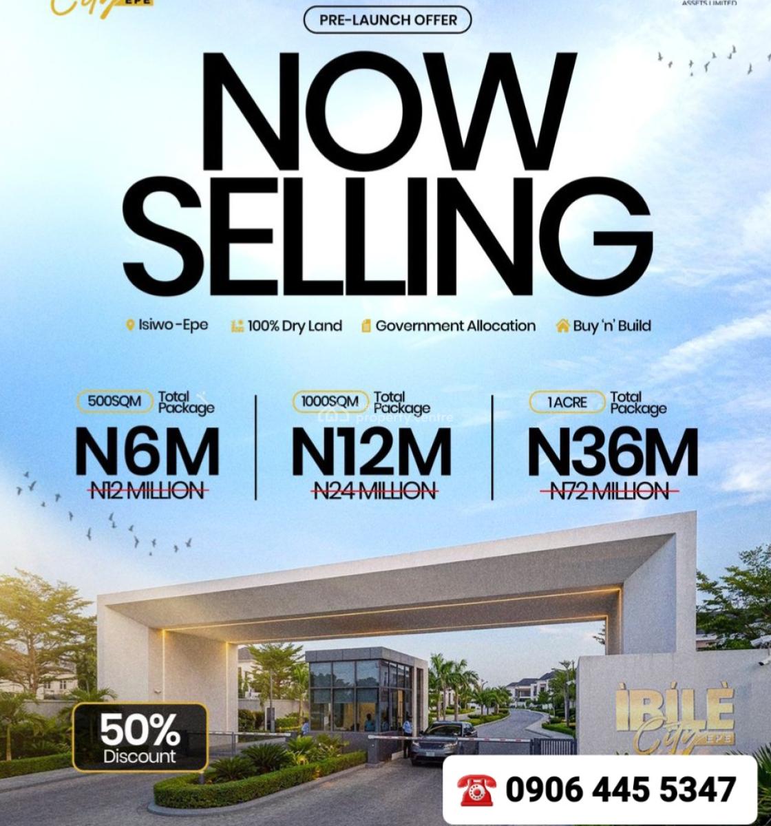 Buy & Build Plots and Acres of Lands, Isiwo, Epe, Lagos, Residential Land for Sale