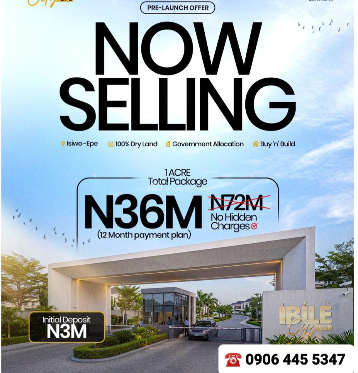 Buy & Build Plots and Acres of Lands, Isiwo, Epe, Lagos, Residential Land for Sale