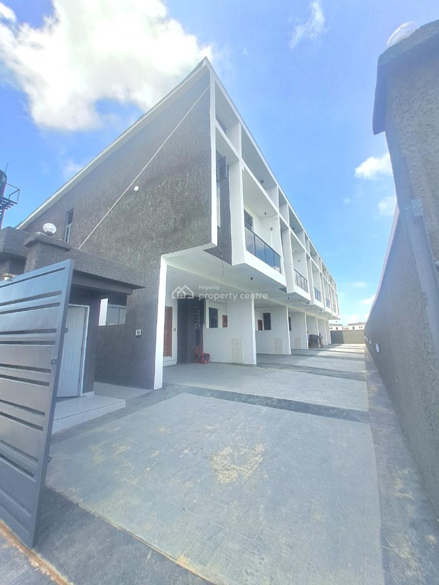 Newly Built 3 Bedroom Terrace with Bq & Inverter in Gated Estate, Abraham Adesanya, Ajah, Lagos, Terraced Duplex for Rent