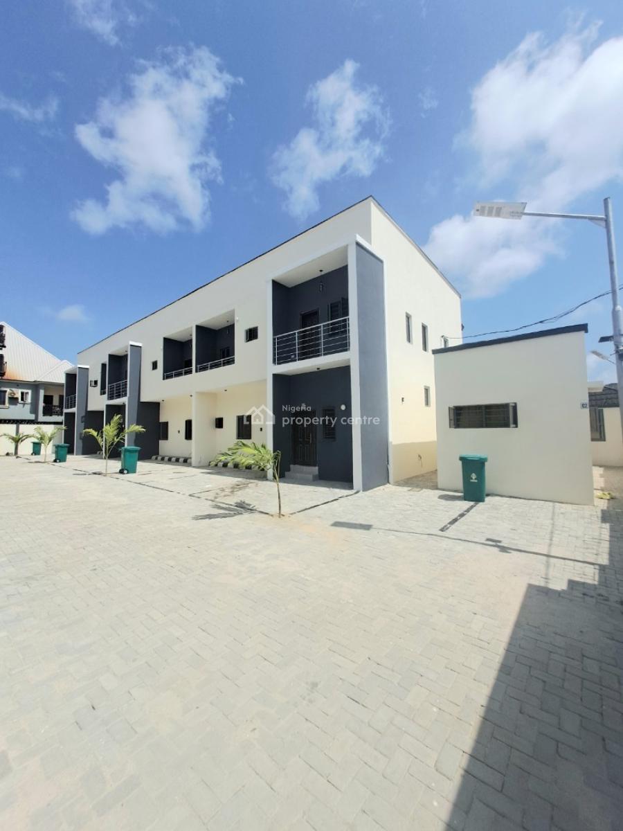 Well Built 4 Bedroom Terrace with Bq, Sangotedo, Ajah, Lagos, Terraced Duplex for Rent