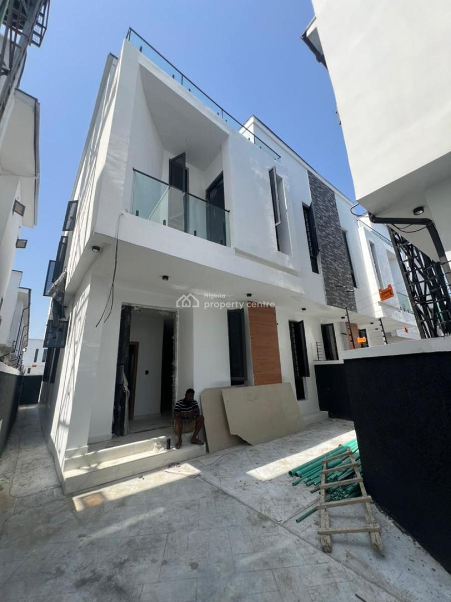 Elegant Newly Built 4 Bedroom Semi Detached Duplex + Bq in Secure Estate, Gra, Ikota, Lekki, Lagos, Semi-detached Duplex for Sale