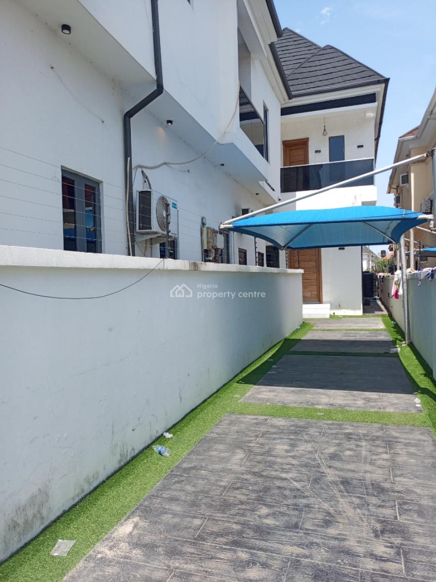 Sharp Detached 4 Bedroom Duplex with Bq 4car Park, Idado, Lekki, Lagos, Detached Duplex for Rent