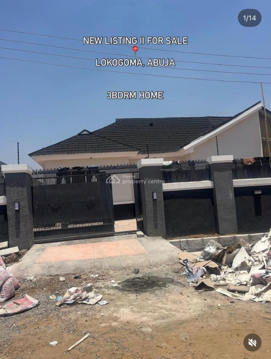 Three Bedroom Semi Detached Bungalow with No Bq, Lokogoma District, Abuja, Semi-detached Bungalow for Sale