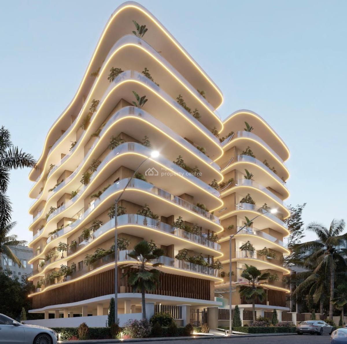 (off Plan) Miami Towers Super Luxury 3 Bedrooms Apartment with Bq, Off Ahmadu Bello Way Victoria Island, Victoria Island (vi), Lagos, Flat / Apartment for Sale