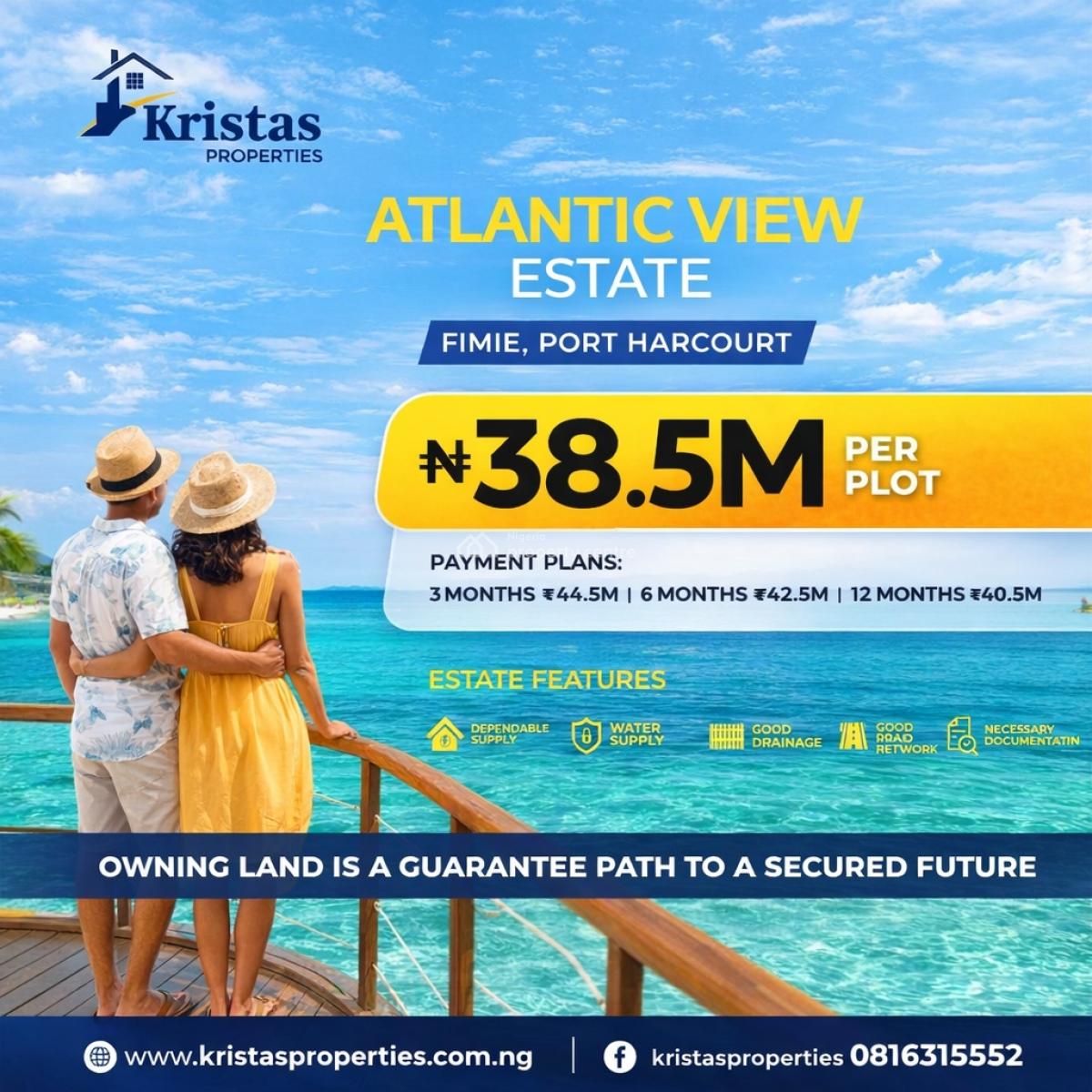 Ocean View Luxury Land, Fimie Ama Off Odili Road, Port Harcourt, Rivers, Mixed-use Land for Sale