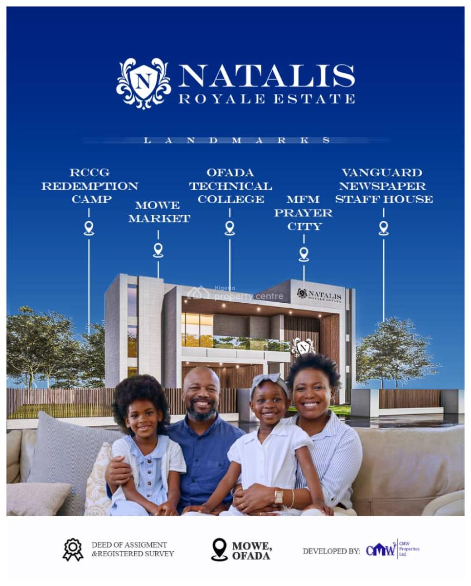 Secured Land with Deed of Assignment, Natalis Royale Estate, Mowe Ofada, Ogun, Residential Land for Sale