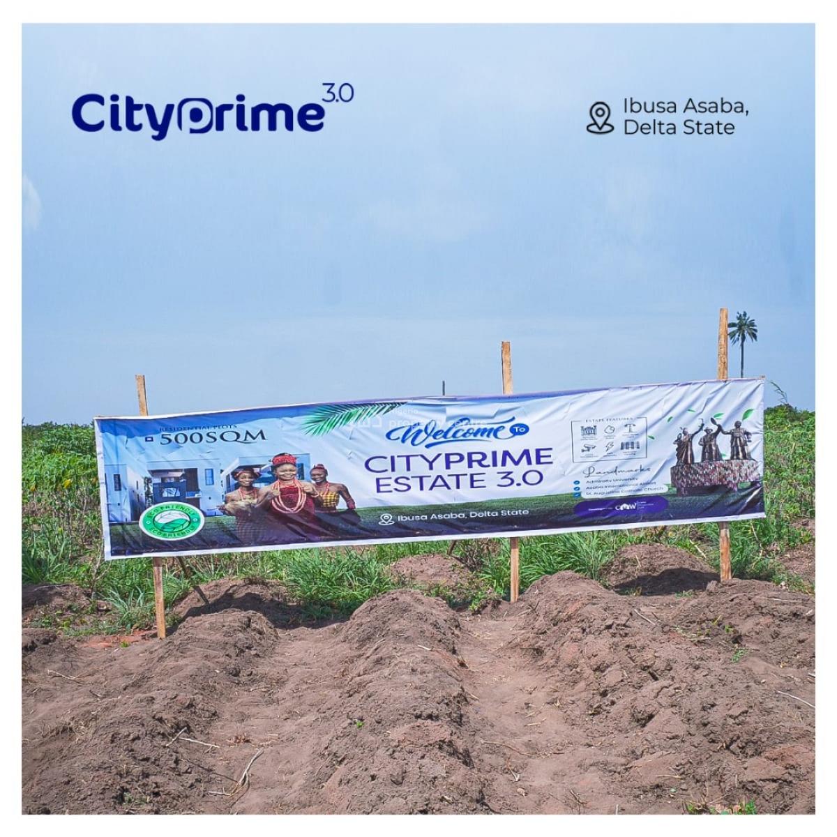Land with Perimeter Fencing and Good Roads, City Prime Estate Located at Ibusa, Asaba, Delta, Residential Land for Sale