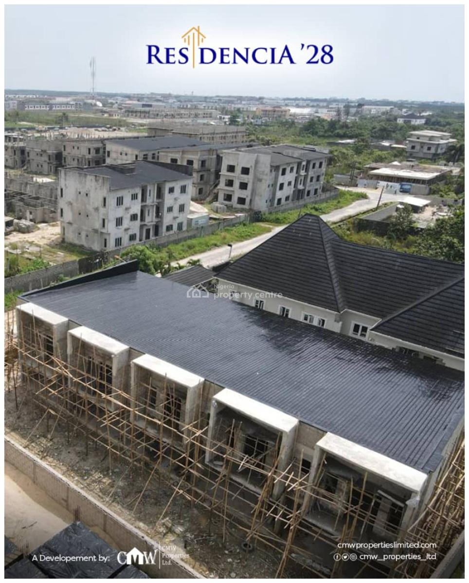 Luxury 3 Bedroom Terraced Duplex + Bq with Government Allocation, Residencia 28 Located at Lekki Scheme 2, Ajah, Lagos, Terraced Duplex for Sale