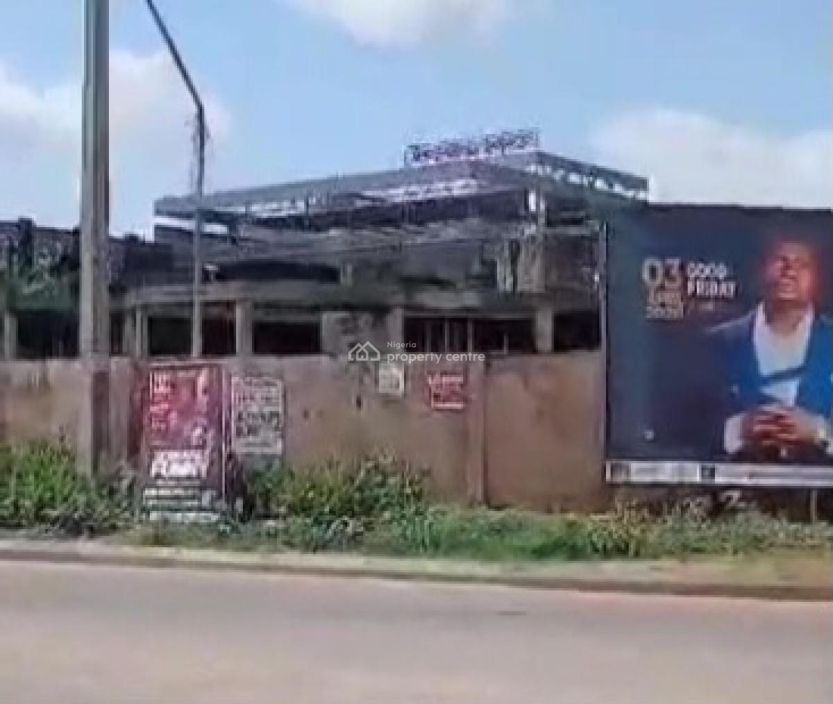 Structure on 100ft By 250ft Commercial Land, Along Boundary Road, By Ikpokpan Junction Gra, Benin, Oredo, Edo, Land for Sale