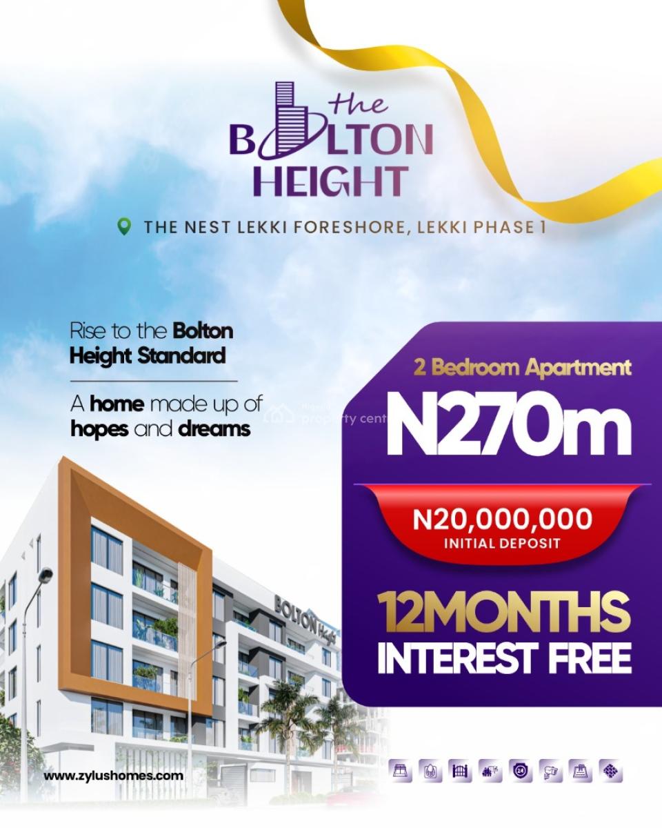 Luxury 2 Bedroom Apartment 12months Payment Plan, Lekki Foreshore, Lekki Phase1, Lekki, Lagos, Flat / Apartment for Sale