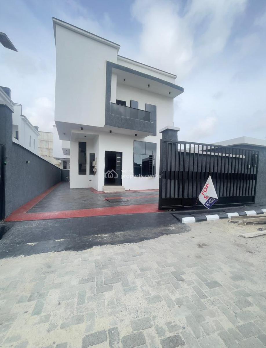 Lovely 4 Bedroom Fully Detached Duplex with a Room Bq, Sangotedo, Ajah, Lagos, Detached Duplex for Sale