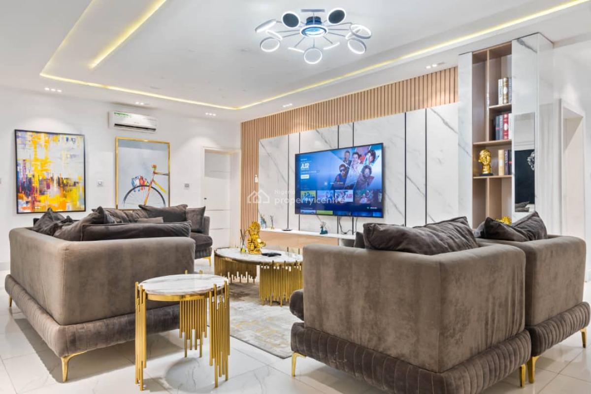 Luxurious 3 Bedroom Apartment in Secured Estate Is Available, Banana Island, Banana Island, Ikoyi, Lagos, Flat / Apartment Short Let