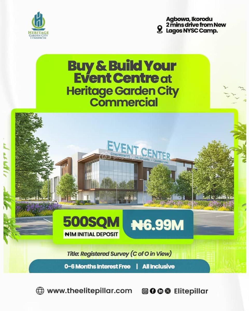 Commercial Land - Facing Expressway, Heritage Garden City, Agbowa, Ikorodu, Lagos, Commercial Land for Sale