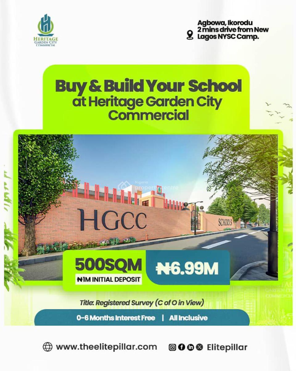 Commercial Land - Facing Expressway, Heritage Garden City, Agbowa, Ikorodu, Lagos, Commercial Land for Sale