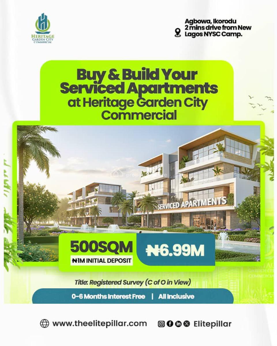 Commercial Land - Facing Expressway, Heritage Garden City, Agbowa, Ikorodu, Lagos, Commercial Land for Sale