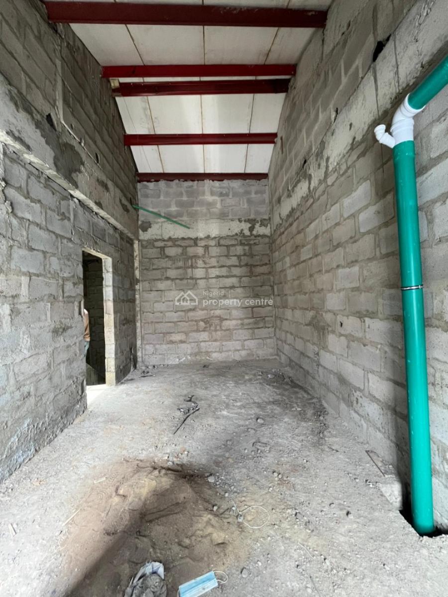 Contemporarily Built Carcass 4 Bedrooms Townhouse with Bq, Medina, Gbagada, Lagos, House for Sale