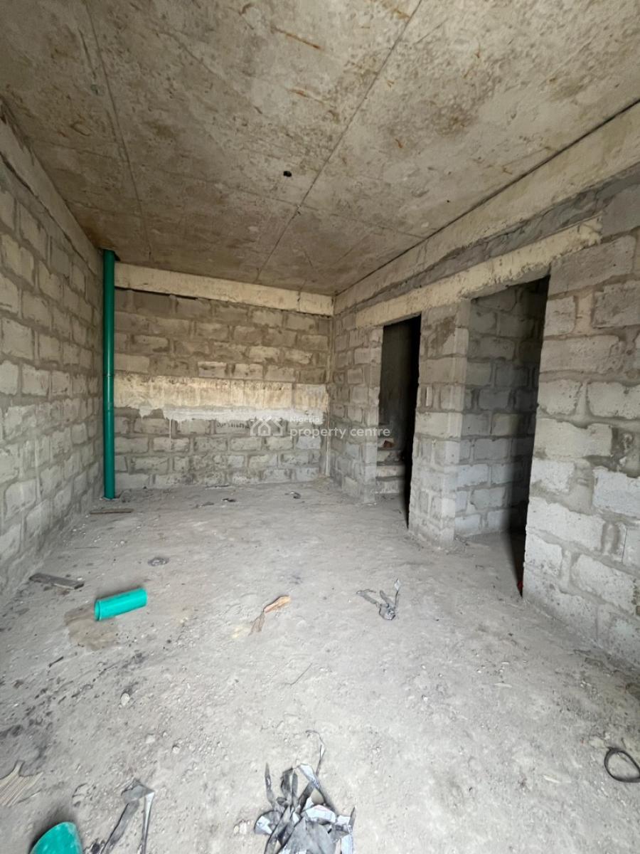 Contemporarily Built Carcass 4 Bedrooms Townhouse with Bq, Medina, Gbagada, Lagos, House for Sale