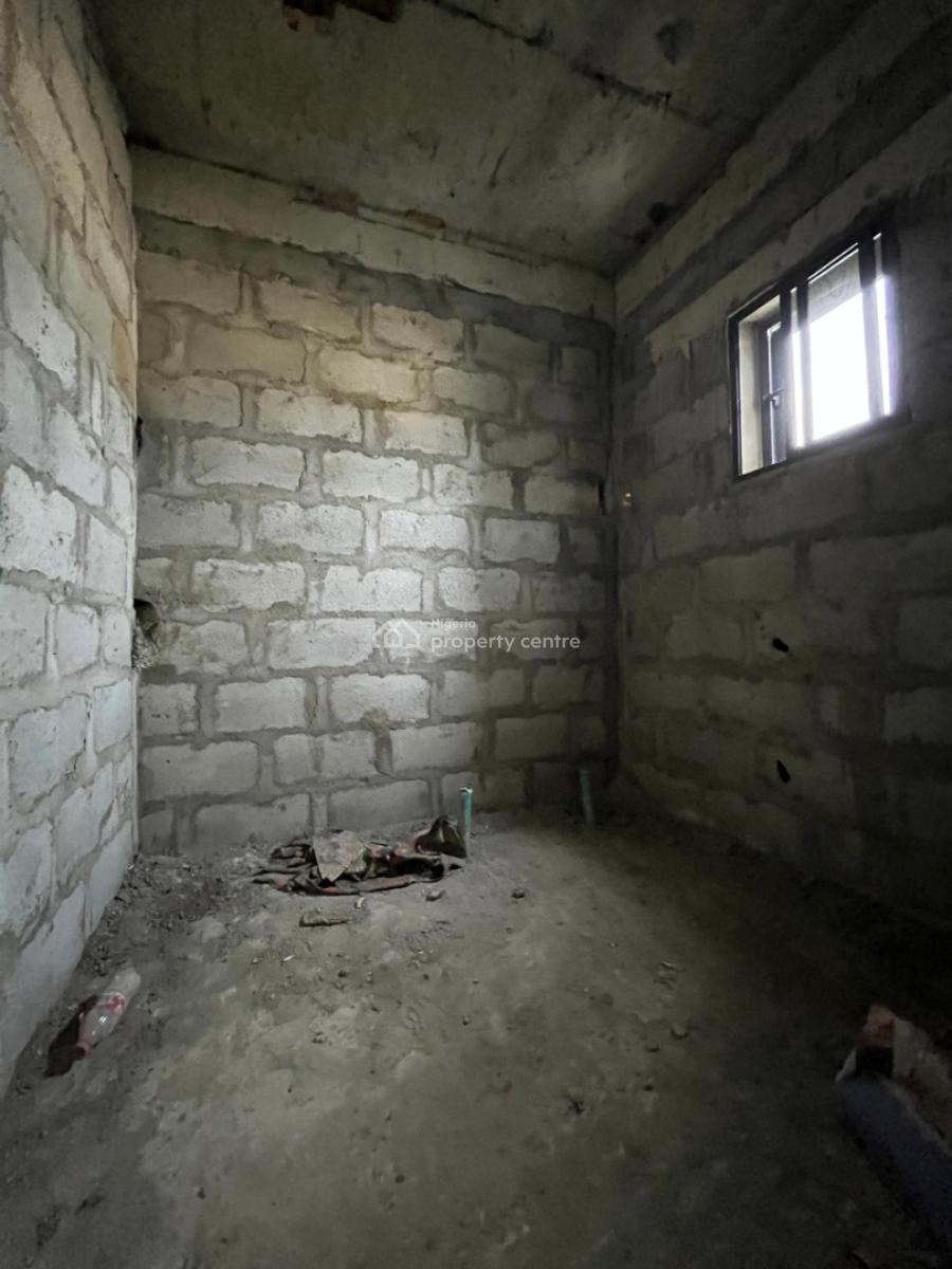 Contemporarily Built Carcass 4 Bedrooms Townhouse with Bq, Medina, Gbagada, Lagos, House for Sale