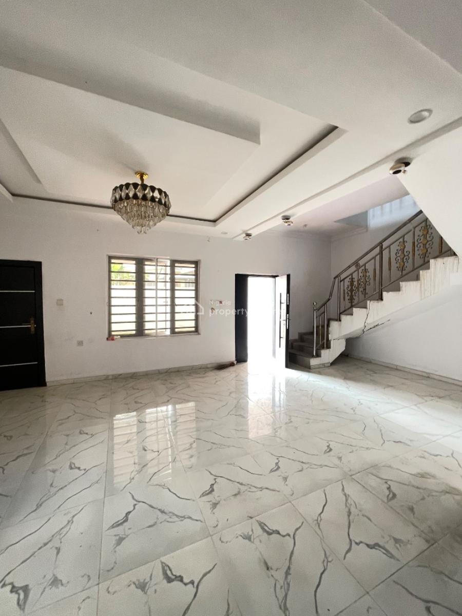 Spacious Standard 4 Bedroom Terrace Duplex in a Very Secured Estate, Sangotedo, Ajah, Lagos, Terraced Duplex for Rent