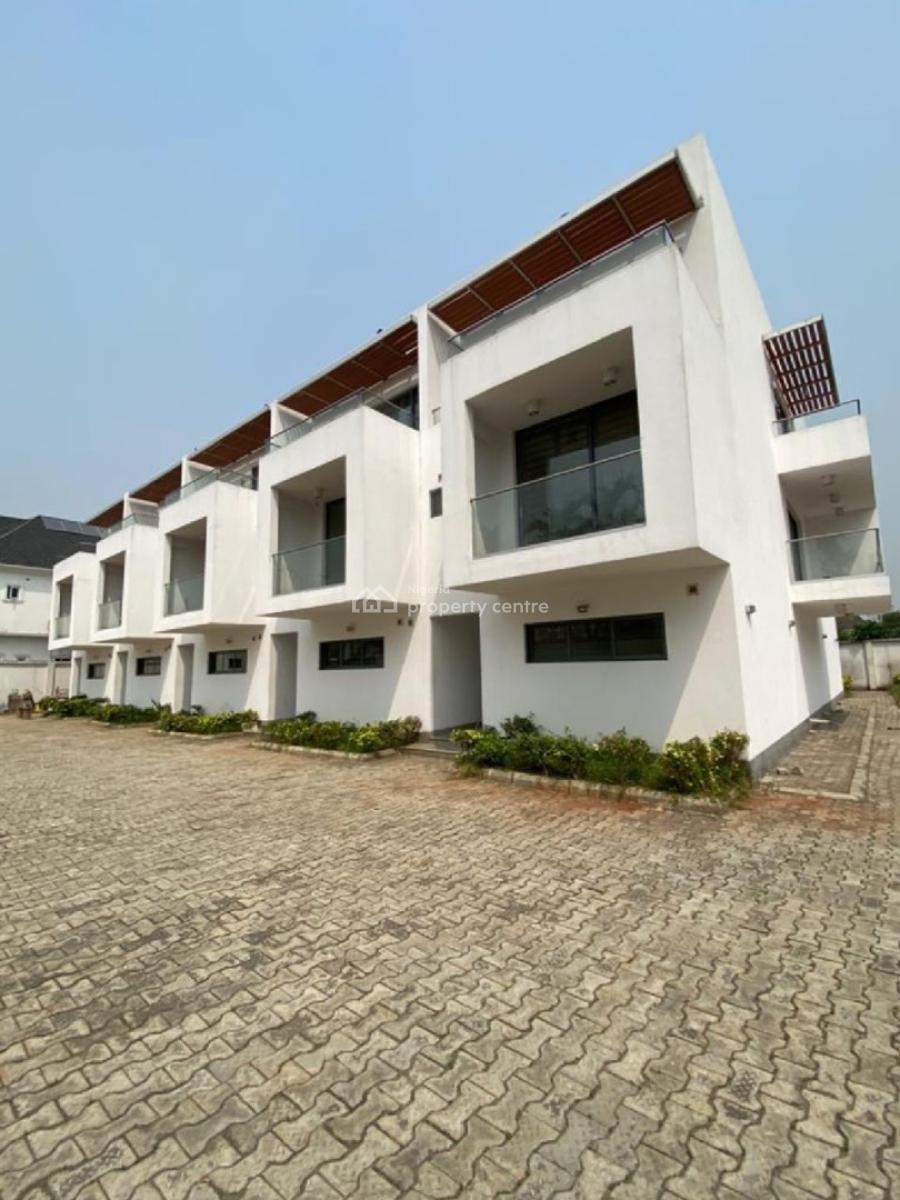 4 Bedroom Terraced House with Bq & Private Courtyard, Chevron, Lekki, Lagos, House for Rent