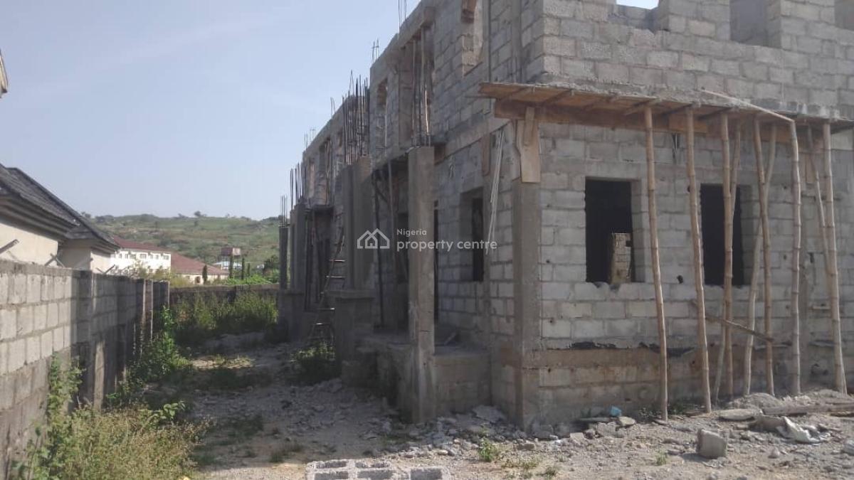 Well-built 4 Bedroom Carcass Duplex, Peyi Extension, Ushafa, Bwari, Abuja, Semi-detached Duplex for Sale