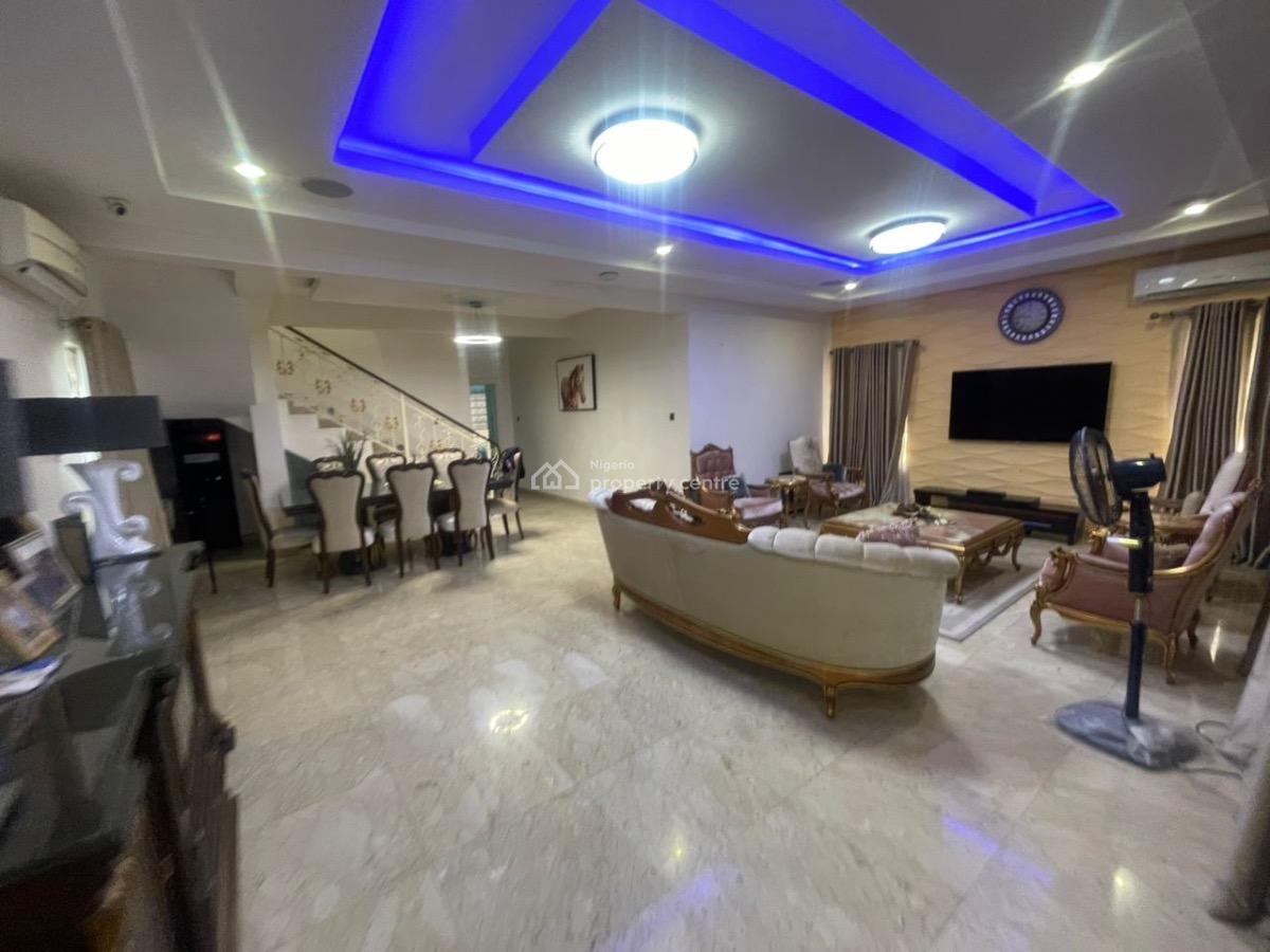 Furnished 4 Bedrooms Detached Duplex + Bq, Cadogan Estate, Osapa, Lekki, Lagos, Detached Duplex for Rent