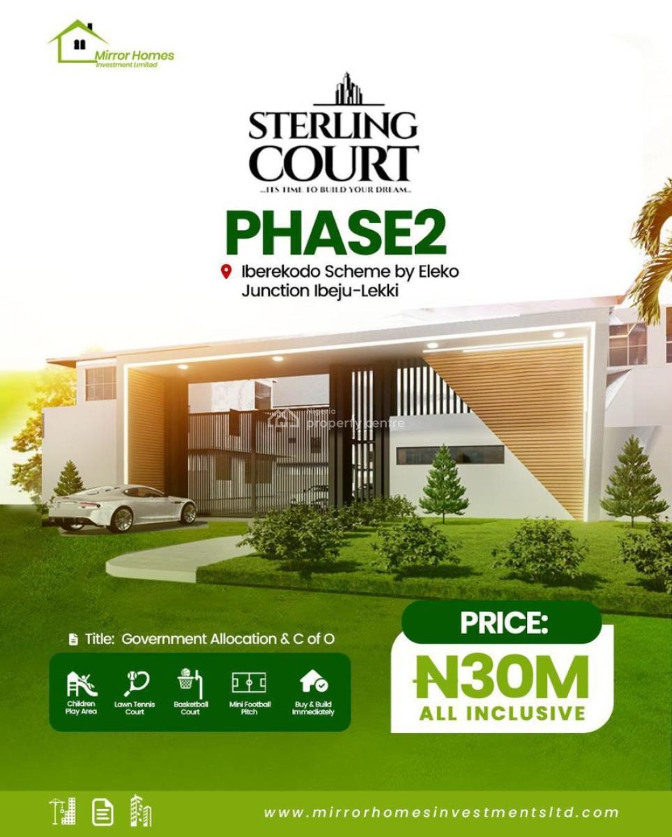 Plots of Land Armed with a 2024 C of O and Government, Eleko Junction, Dangote Refinery, Iberekodo, Ibeju Lekki, Lagos, Land for Sale