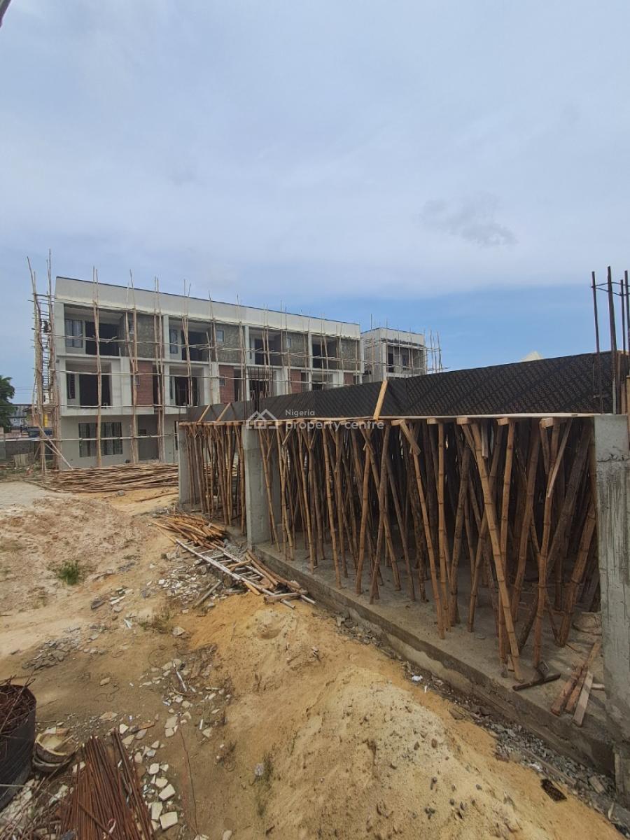 Exquisitely Designed 4 Bedroom Terrace Duplex with Bq & Pool, Before Sky Mall, Comes with Flexible Payment Plan Available, Ajah, Lagos, Terraced Duplex for Sale