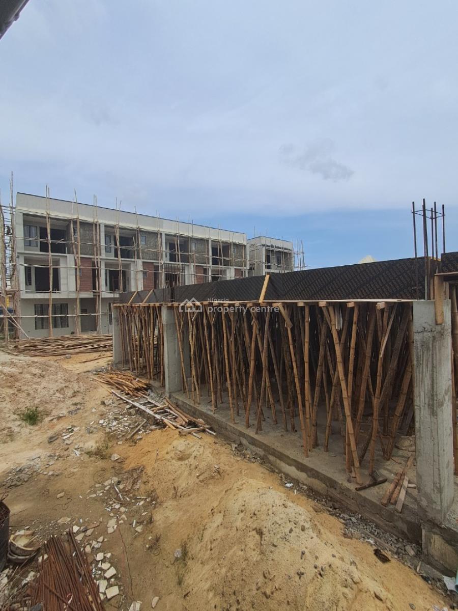 Exquisitely Designed 4 Bedroom Terrace Duplex with Bq & Pool, Before Sky Mall, Comes with Flexible Payment Plan Available, Ajah, Lagos, Terraced Duplex for Sale