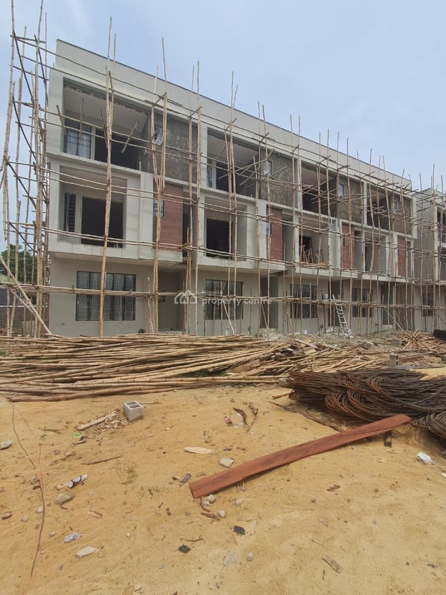 Exquisitely Designed 4 Bedroom Terrace Duplex with Bq & Pool, Before Sky Mall, Comes with Flexible Payment Plan Available, Ajah, Lagos, Terraced Duplex for Sale