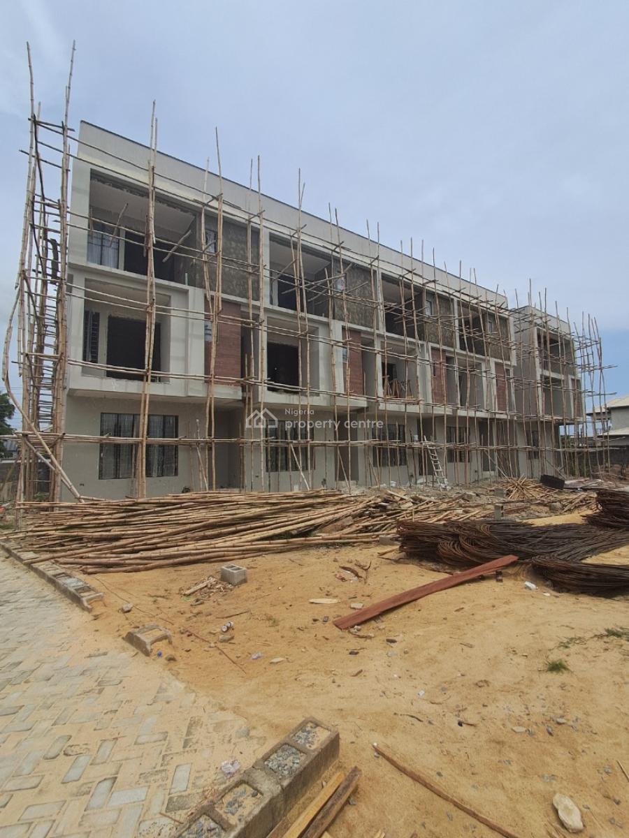 Exquisitely Designed 4 Bedroom Terrace Duplex with Bq & Pool, Before Sky Mall, Comes with Flexible Payment Plan Available, Ajah, Lagos, Terraced Duplex for Sale