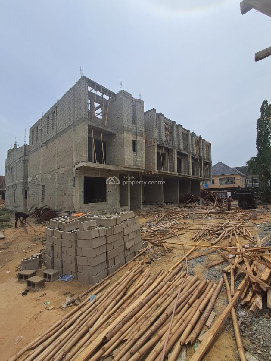 Exquisitely Designed 4 Bedroom Terrace Duplex with Bq & Pool, Before Sky Mall, Comes with Flexible Payment Plan Available, Ajah, Lagos, Terraced Duplex for Sale