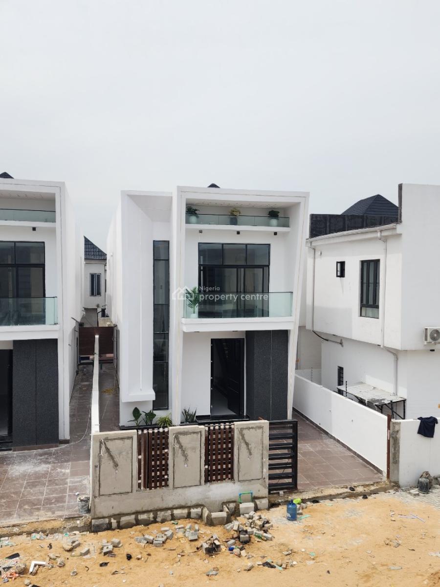 Beautiful 4 Bedroom Fully Detaxhed Duplex with Bq, Pool, Chevron Toll Gate, Orchid Road, Lekki, Lagos, Detached Duplex for Sale