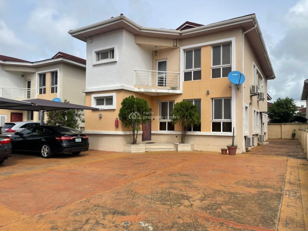 Fully Furnished and Serviced 4 Bedroom Detached House with 1 Room Bq, Cadogan Estate, Osapa, Lekki, Lagos, Detached Duplex for Rent