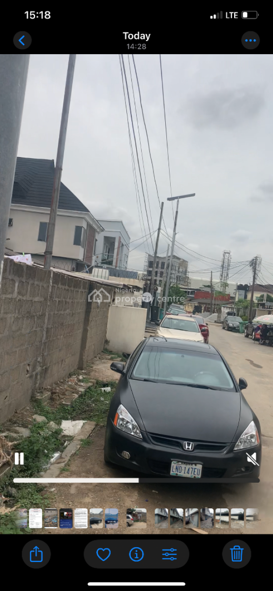 Half Plot of Land, Adeniran Ogunsanya, Surulere, Lagos, Residential Land for Sale