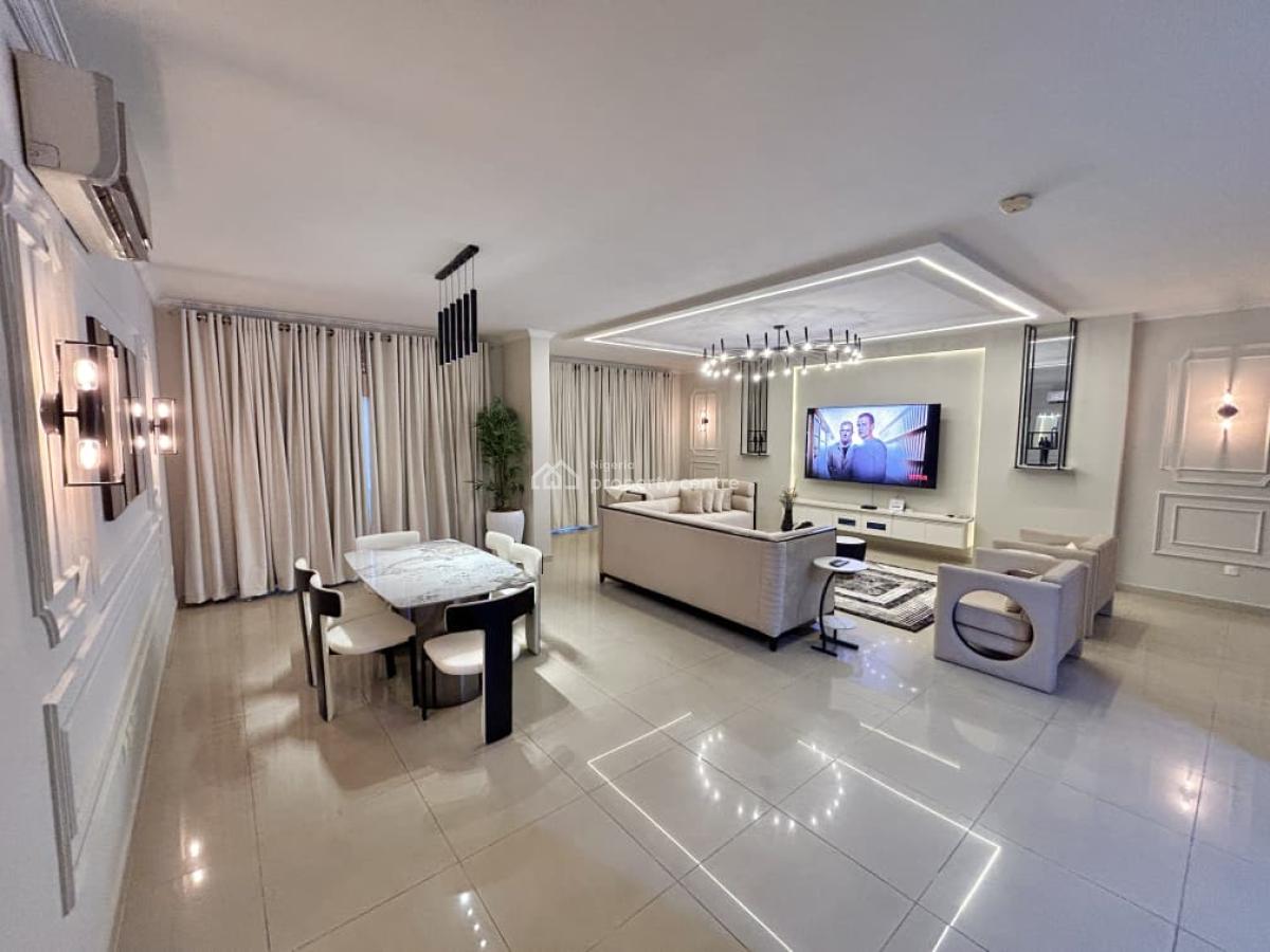 Luxury Fully Furnished 3 Bedroom Waterfront Apartment, Off Banana Island Road, Ikoyi, Lagos, Flat / Apartment for Rent