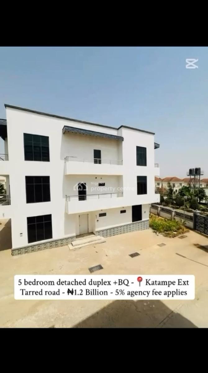5 Bedroom Detached Duplex, Bq,, Katampe Extension, Katampe, Abuja, Detached Duplex for Sale