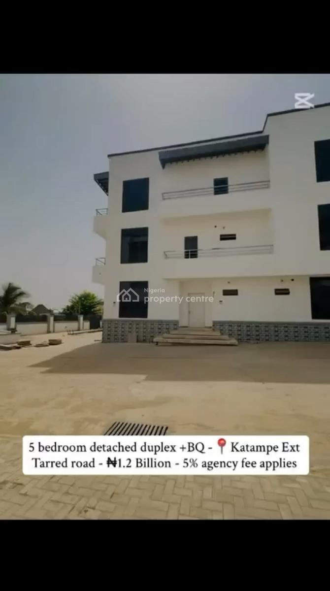 5 Bedroom Detached Duplex, Bq,, Katampe Extension, Katampe, Abuja, Detached Duplex for Sale