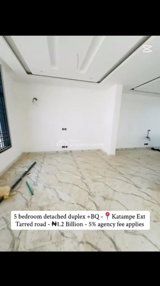5 Bedroom Detached Duplex, Bq,, Katampe Extension, Katampe, Abuja, Detached Duplex for Sale