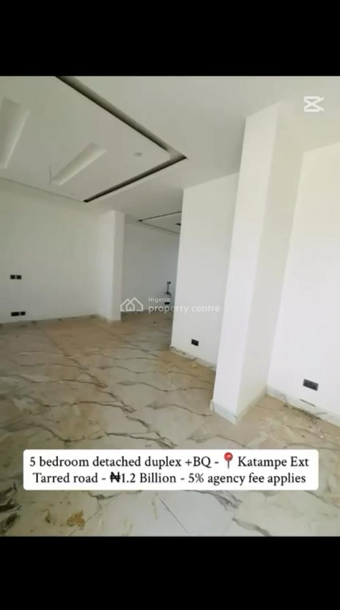 5 Bedroom Detached Duplex, Bq,, Katampe Extension, Katampe, Abuja, Detached Duplex for Sale