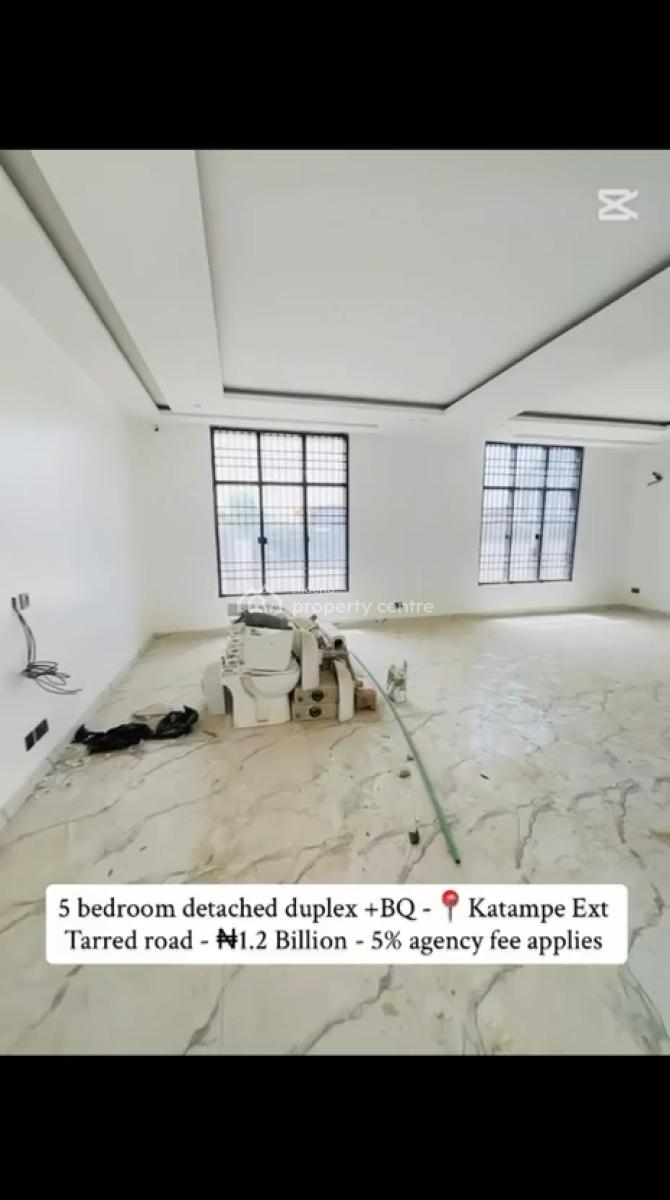 5 Bedroom Detached Duplex, Bq,, Katampe Extension, Katampe, Abuja, Detached Duplex for Sale