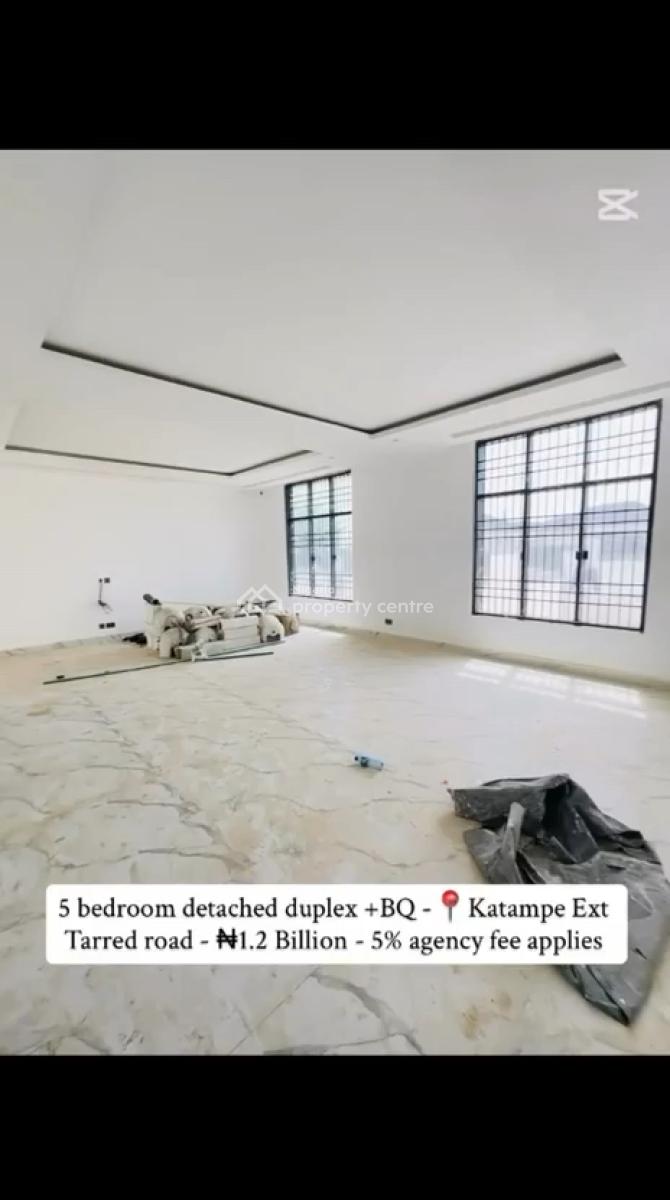 5 Bedroom Detached Duplex, Bq,, Katampe Extension, Katampe, Abuja, Detached Duplex for Sale